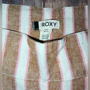 ROXY women's striped Wide Leg pants S:12 *Pre-owned*